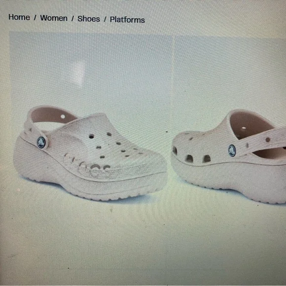 CROCS Baya platform glitter. 2.5” platform. - Picture 4 of 4